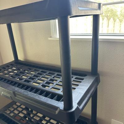 4-Tier Plastic Storage Shelving