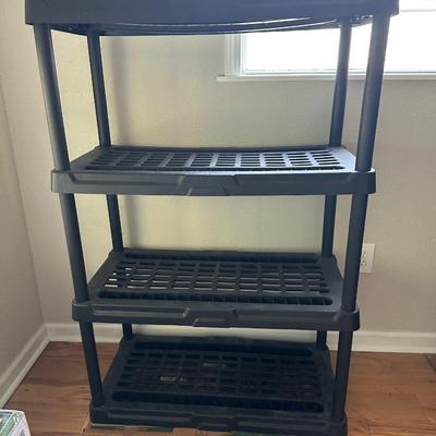 4-Tier Plastic Storage Shelving