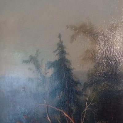 Francis A. Cerny Original Oil on Canvas Circa 1887 Framed