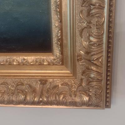 Francis A. Cerny Original Oil on Canvas Circa 1887 Framed