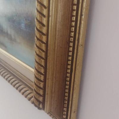 Francis A. Cerny Original Oil on Canvas Circa 1913 Framed