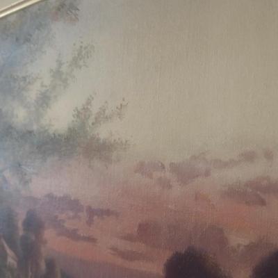Francis A. Cerny Original Oil on Canvas Circa 1913 Framed