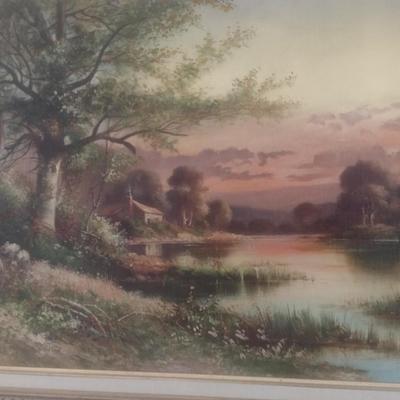 Francis A. Cerny Original Oil on Canvas Circa 1913 Framed