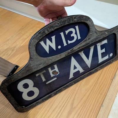 Vintage Porcelain Street Sign