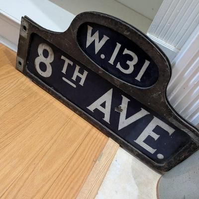 Vintage Porcelain Street Sign