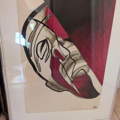 Abstract Modernist Artwork Signed (Unknown Artist)