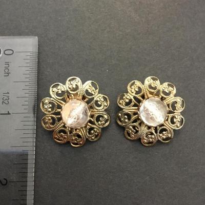 Vintage clip on earrings