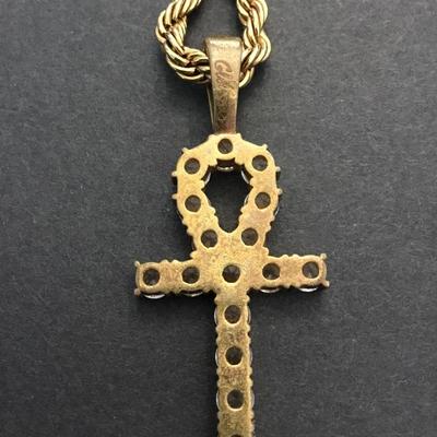 GLD Ankh cross pendant and necklace