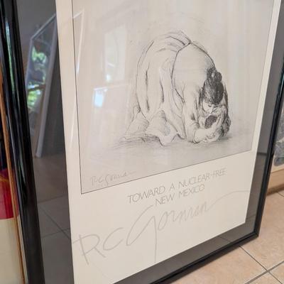 RC Gorman Nuclear Free Signed Poster