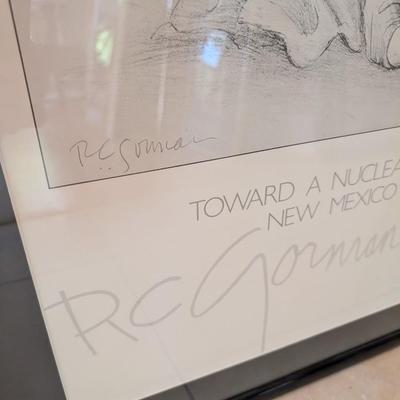 RC Gorman Nuclear Free Signed Poster