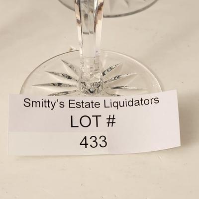 Lot of 6 Waterford Crystal Lismore 5 7/8" Stem Glasses Excellent Condition