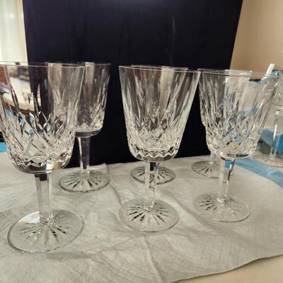 Waterford Crystal Lismore 6 7/8" Stem Glasses Excellent Condition