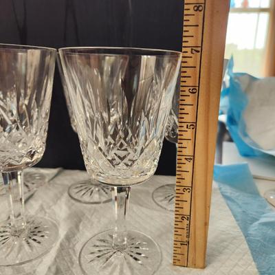 Waterford Crystal Lismore 6 7/8" Stem Glasses Excellent Condition