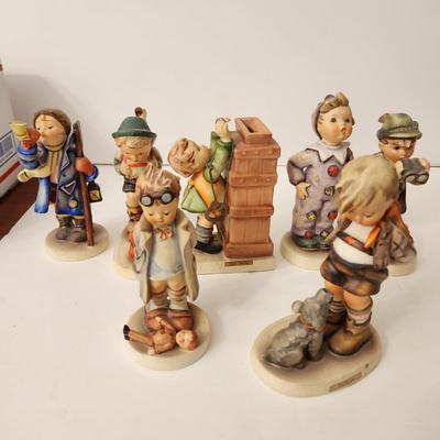 Lot of 7 Hummel Furgines "Thrifty" Coin Bank w key , Clown, Good Hunting