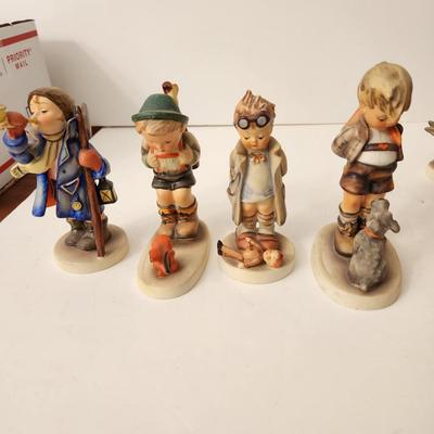 Lot of 7 Hummel Furgines "Thrifty" Coin Bank w key , Clown, Good Hunting