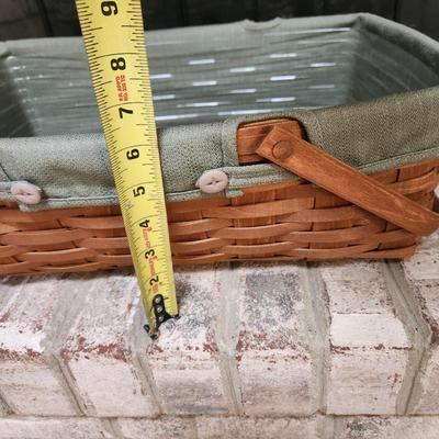 Lot of 3 Longaberger 2 Handle Field Market Baskets with Liners