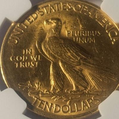 1932 $10.00 GOLD INDIAN NGC 61 *GEM* 10 DOLLAR ORIGINAL-MOST POPULAR US COIN!