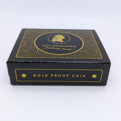2024 W 230th ANNIVERSARY FLOWING HAIR HIGH RELIEF GOLD COIN US MINT LOT OF 3