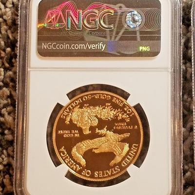 2021-W 4 PC Set Proof Type 1 American Gold Eagle First Strike NGC PF70 Ult Cameo