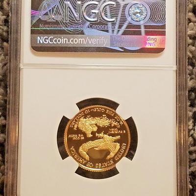 2021-W 4 PC Set Proof Type 1 American Gold Eagle First Strike NGC PF70 Ult Cameo