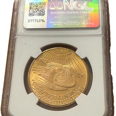 US 1925 Gold $20 20 Dollars NGC MS64 Double Eagle Saint Gaudens