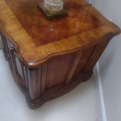Heritage Double Door Mahogany Finish Accent Cabinet