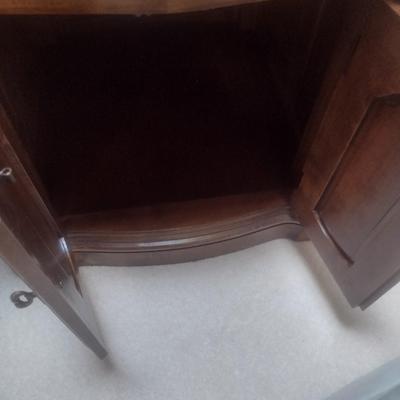 Heritage Double Door Mahogany Finish Accent Cabinet