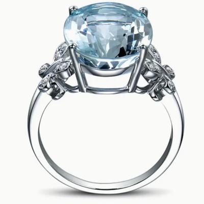 Vintage Aquamarine Gemstone Ring