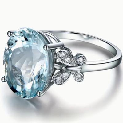 Vintage Aquamarine Gemstone Ring