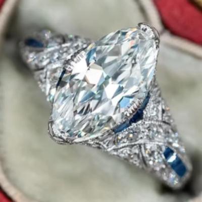 Vintage Marquise Cut Art Deco European Ring