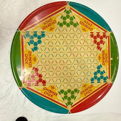 Vintage Chinese Checkers Poard Game