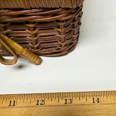 Vintage Wicker Picnic Basket Case