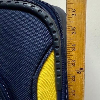 Nautica Open Seas Large Luggage 27" Navy and Yellow Spinner Style