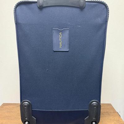 Nautica Open Seas Large Luggage 27" Navy and Yellow Spinner Style