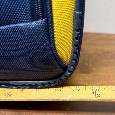 Nautica Open Seas Large Luggage 27" Navy and Yellow Spinner Style