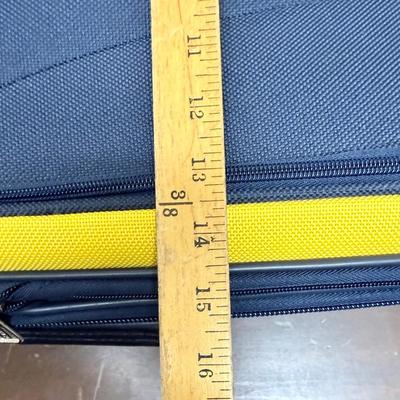 Nautica Open Seas Carry-On Luggage 21" Navy and Yellow Spinner Style