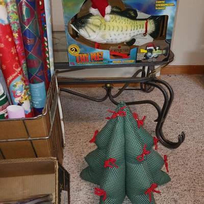BIG MOUTH BILLY BASS, LIGHTED MUSICAL LANTERNS AND GIFT WRAP