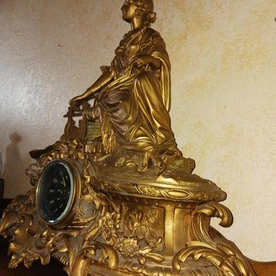 STUNNING KIENZLE VDO GILT BRONZE MANTEL CLOCK