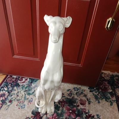 27" CERAMIC DOG STATUE