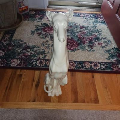 27" CERAMIC DOG STATUE