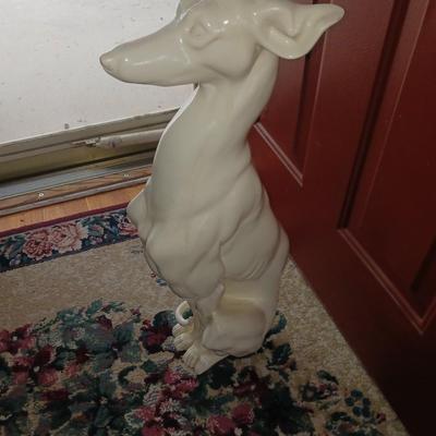 27" CERAMIC DOG STATUE
