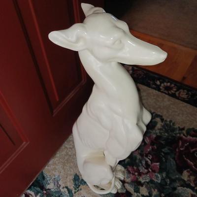 27" CERAMIC DOG STATUE