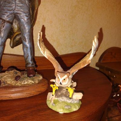 COWBOY STATUES AND WILDLIFE FIGURES