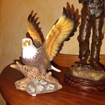 COWBOY STATUES AND WILDLIFE FIGURES