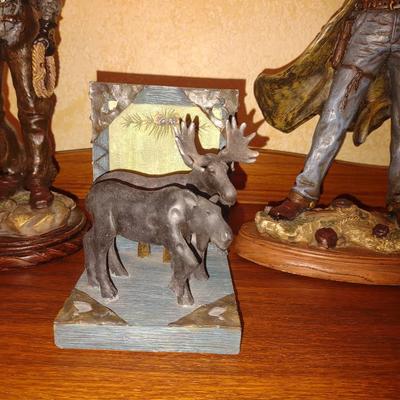COWBOY STATUES AND WILDLIFE FIGURES