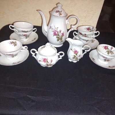 FINE CHINA TEA OR COFFEE SERVICE FOR 6