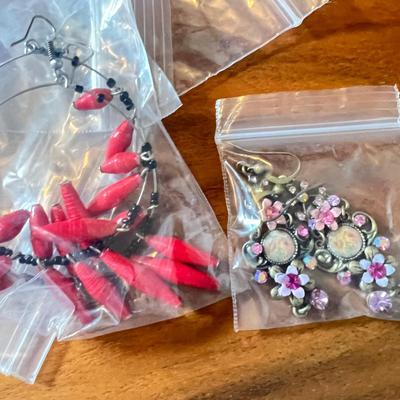 HUGE Lot Pierced Earrings - Well Over 50 Pairs