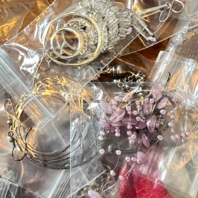 HUGE Lot Pierced Earrings - Well Over 50 Pairs