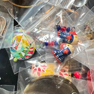 HUGE Lot Pierced Earrings - Well Over 50 Pairs