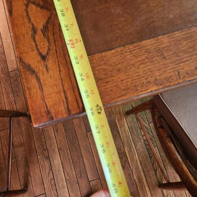Antique Pub Table 3'x3' Expands to 5'x3' w 4 Chairs